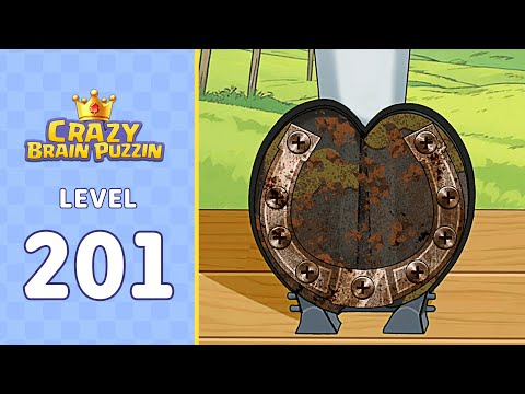 Crazy Brain Puzzle Level 201 Horseshoe trimming