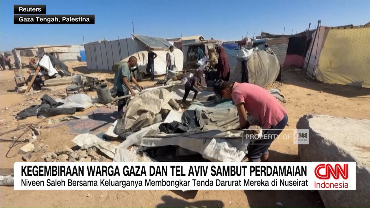 Kegembiraan Warga Gaza dan Tel Aviv Sambut Perdamaian