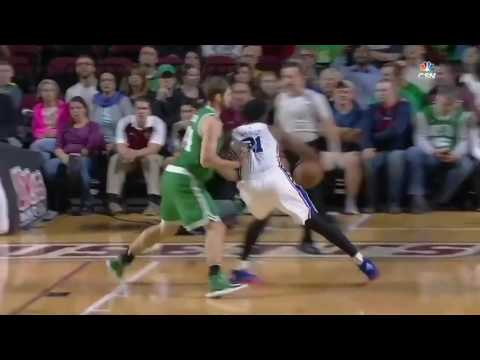 NEW ►►Joel Embiids First Basket as a Sixer Celtics vs Sixers October 4, 2016 2016 17 NB