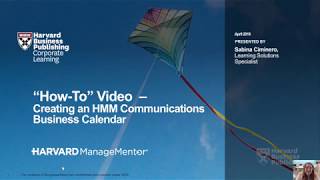 HMM How-To: Creating an HMM Communication Business Calendar