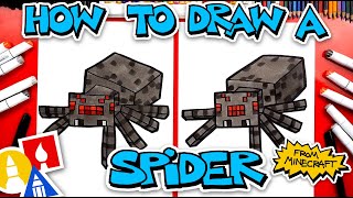 How To Draw A Minecraft Spider