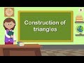 Construction of Triangles | Mathematics Grade 5 | Periwinkle