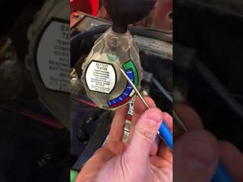 Battery specific gravity test