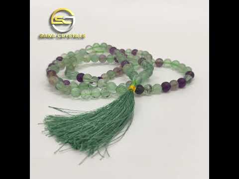 Natural Multi Fluorite Beads Japa Mala