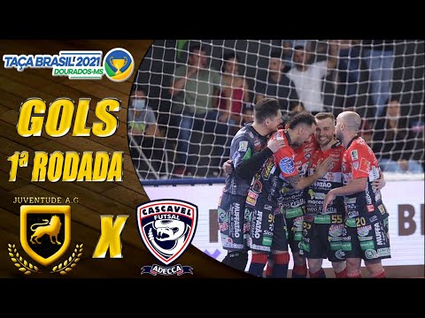 Gols Juventude A.G. 2x6 Cascavel | 1ª Rodada | Taça Brasil de Futsal 2021 (25/07/2021)