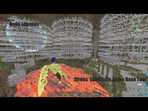 ARK | Sirens Syndicate's Lava Parkour Alpha Base Tour - Dodo Legends Season 5