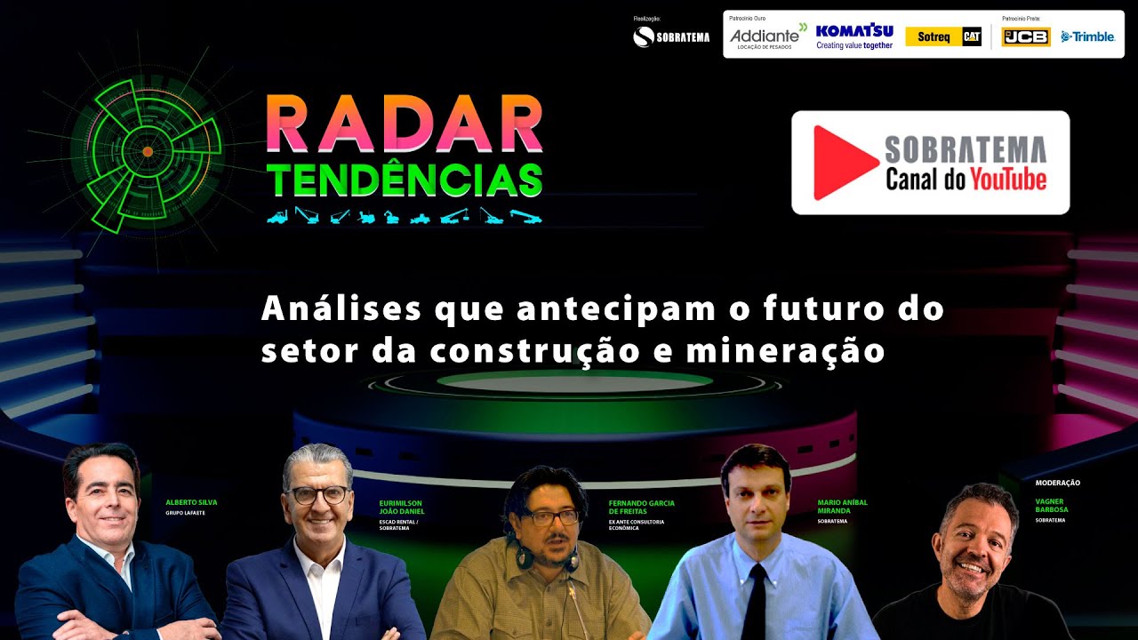 Radar Tendências Sobratema - Análises que antecipam o futuro do setor da construção e mineração