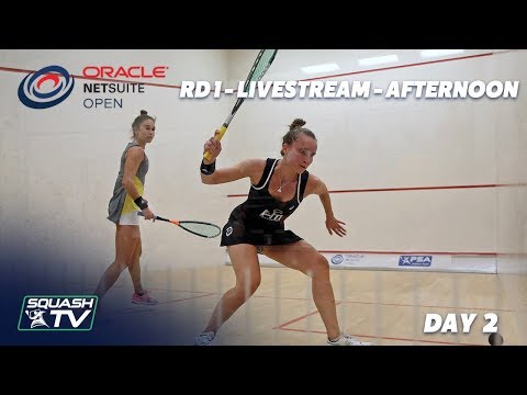 Oracle NetSuite Open Squash 2019 - Rd 1 Livestream - Day 2 Afternoon Session