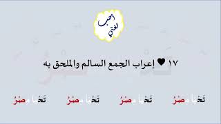 17 & صوت إعراب الجمع السالم والملحق به image