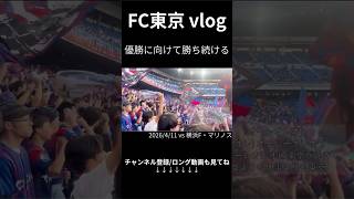 横浜遠征で3-1快勝！負けられない試合を1つ制す【FC東京vsマリノス 観戦Vlog】⑩ #サッカー #サッカーチャント #jリーグ#fc東京 #soccer #vlog