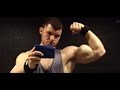 Gay Jr Bodybuilder pumped biceps close up
