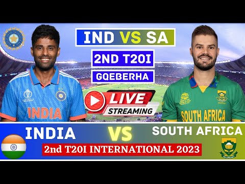 🔴Live IND vs SA 2nd T20 Match Scores | Live Cricket Match Today | India vs South Africa  #livescore