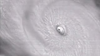 Imágenes satelitales del ojo del huracán María que atraviesa Puerto Rico