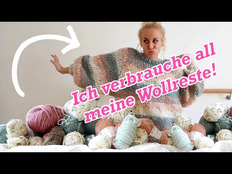 🧶Use-Up Knitting Challenge: I have to use up ALL my leftover yarn before I buy new yarn!🤯