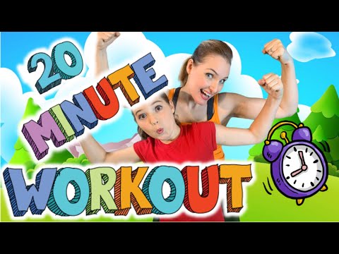 20 MINUTE KIDS WORKOUT! DANCE ALONG AT HOME| Daily physical exercise at home for kids