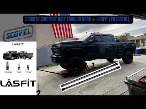 Cognito Comfort Ride Torsion Bars + LASFIT LED install on my 2022 Silverado 3500HD Duramax