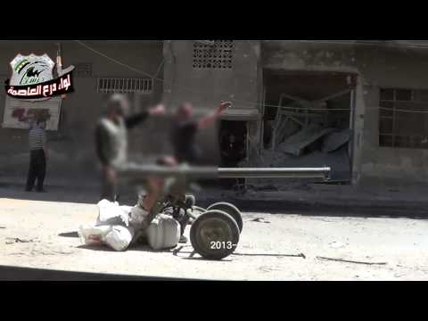 استهداف قوات النظام على اتستراد حرستا من قبل لواء درع العاصمة في مدينة حرستا في محافظة ريف دمشق