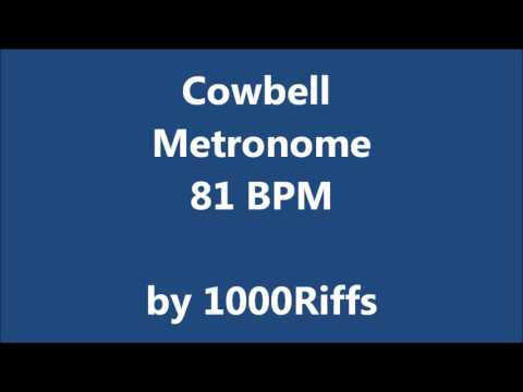 Cowbell Metronome 81 BPM - Beats Per Minute