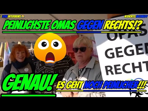 HEY, PEINLICHE "Omas gegen Rechts"!😂GENAU mein Humor!😂