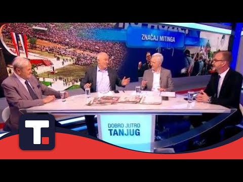 Značaj mitinga u istoriji Srbije - Branko Branković i Saša Adamović • DOBRO JUTRO TANJUG