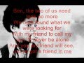 Michael Jackson - Ben Lyrics ( On Screen ) 