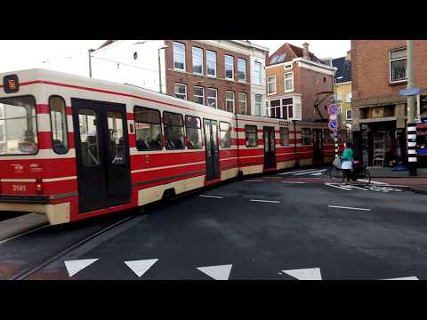 Tram 16 Den Haag richting Statenkwartier, halte Elandstraat, 18 12 2019