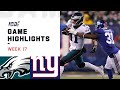 Eagles vs. Giants Week 17 Highlights | NFL 2019