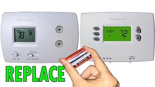 Honeywell thermostat battery replacement if thermostat doesn