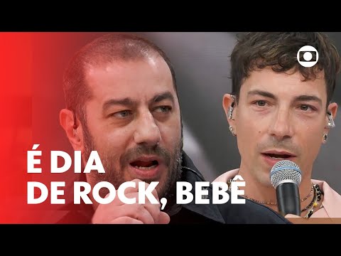 Di Ferrero e Badauí celebram o 'Dia Do Rock' | Encontro Com Patrícia Poeta | TV Globo