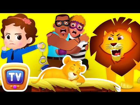 ChuChu TV Police Saving the Lion Cub - Masai Mara Episode - Fun Stories for Children