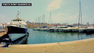 Vieux Port De Marseille France | 4K Walk Tour | Gare de Marseille Saint Charles | Old Port Marseille