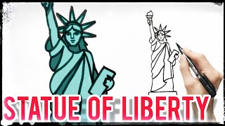 How to draw the Statue of Liberty