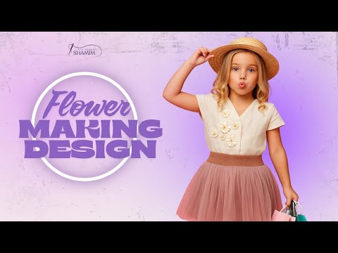 Flower Making Tutorial for Shirt Design or Frocks | SEW WITH SHAMIM