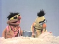 Classic Sesame Street Ernie Meets Tough Eddie At The Beach