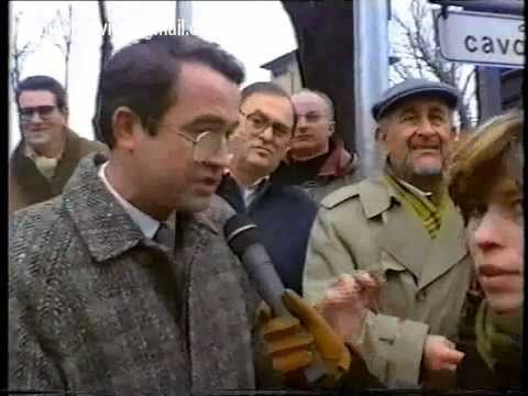 "Manifestazione PRO SECANTE" del 19-12-1992 con blocco della Via Emilia a Cesena