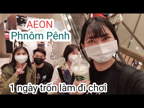 Cuộc sống Camboja - Đi AEON Trung tâm Thương Mại lớn nhất Phnômo Pênh chơi - Phần 1 || yalnka