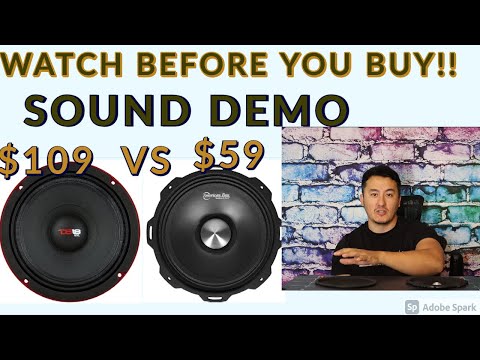 DS18 PRO-EXL88 8" vs American Bass USA GF-8 Best car audio Midrange Speakers Sound Bass Test