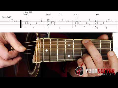 Gitaarles & TAB: Let Her Go - Passenger - deel 1 - Nederlandstalige Gitaar Instructie Video