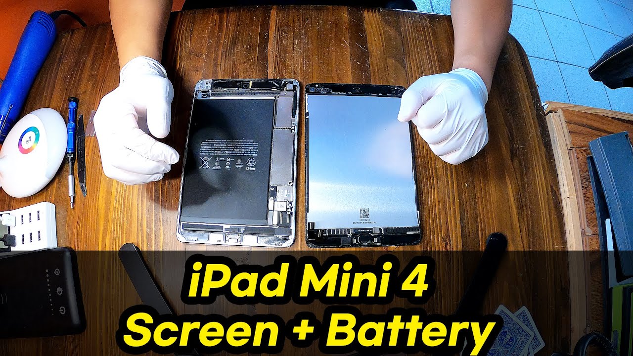 Watch video iPad Mini 4 A1550 Screen + Battery Replacement (New 2021 Tutorial!) Now iPad Mini 4 A1550 Screen + Battery Replacement (New 2021 Tutorial!)