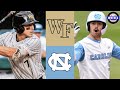 Wake Forest Vs 16 North Carolina 2025 College Baseball Highlights