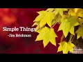Simple Things – Jim Brickman Lyrics