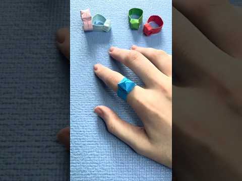 How to make an origami ring #origami #diy #paperfolding #papercraft #tutorial