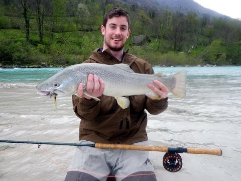 Fly fishing Slovenia, Marble trout Soca, Edward 2014 with www lustrik com Мраморная форель, Словения