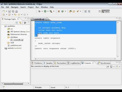 Java Web Programming With Eclipse Creating The Publisher Database