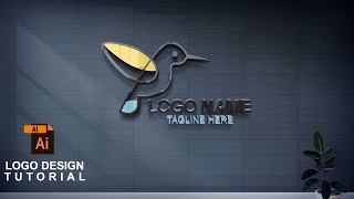 Bird Logo Design | How to Design a Nice logo in Adobe Illustrator