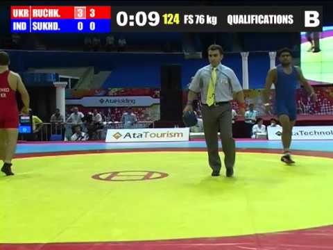 76kg Q RUCHKO Ruslan (UKR) - SUKHDEV Mann (IND)