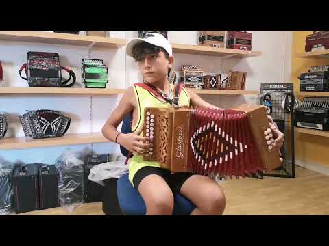 Organetto Giustozzi 8 bassi Sol/Do suona Maicol Mastrella