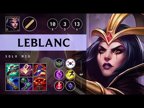 LeBlanc Mid vs Galio: Unstoppable - KR Challenger Patch 14.24