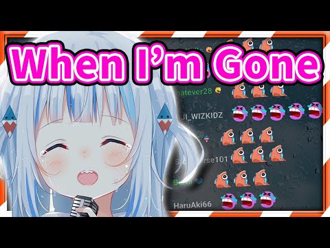 Gura's "When I'm Gone" Made Chat Cry During Her Last Karaoke Stream  【HololiveEN】