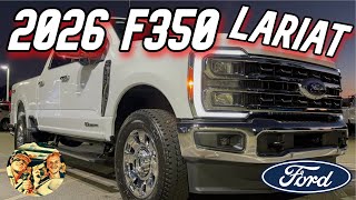 🔥2026 FORD F-350 LARIAT FX4 | LARIAT ULTIMATE & PREMIUM PACKAGE | OXFORD WHITE DIESEL TRUCK REVIEW